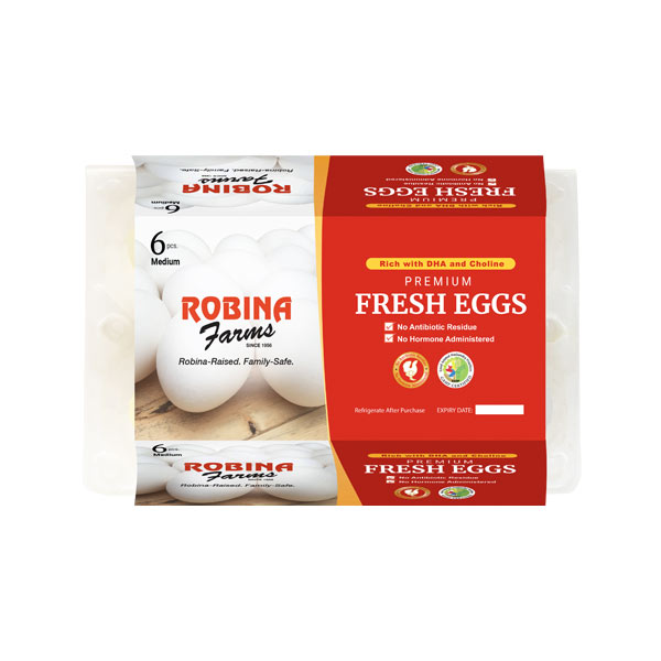 Robina Farms Premium Fresh Eggs Medium 6's
