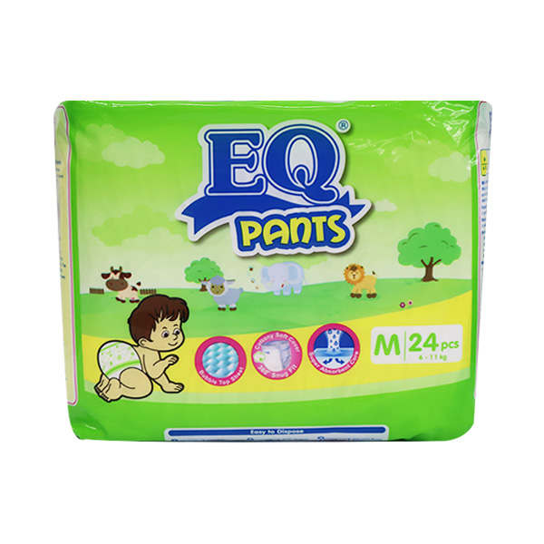 EQ Pants Disposable Baby Diapers Medium 24's