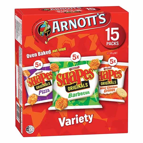Arnott's Shapes Variety 375g