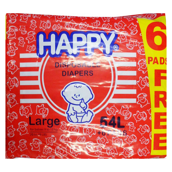 Happy Baby Diaper Large 54pcs
