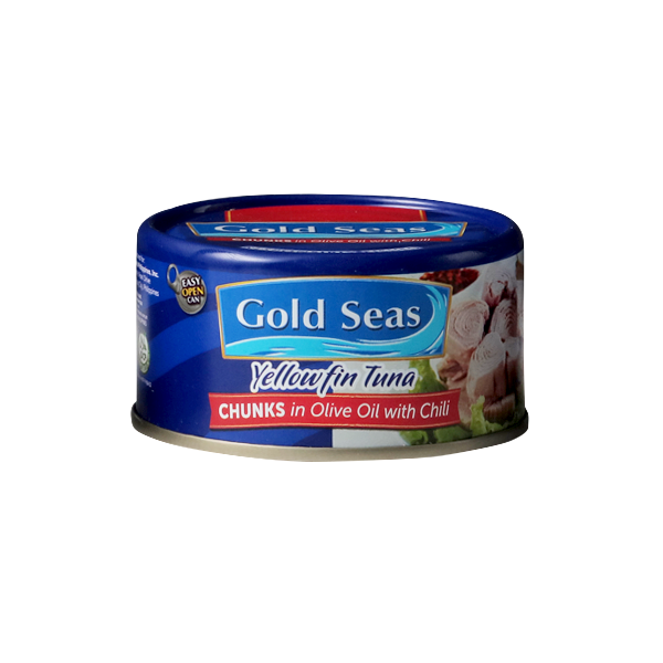 Gold Seas Yellowfin Tuna Chunks In Oil With Chili 185g