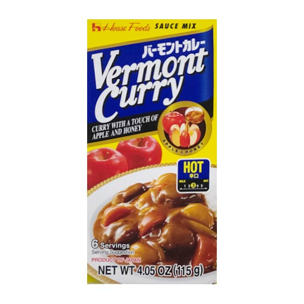 House Foods Vermont Curry Hot 10/115g