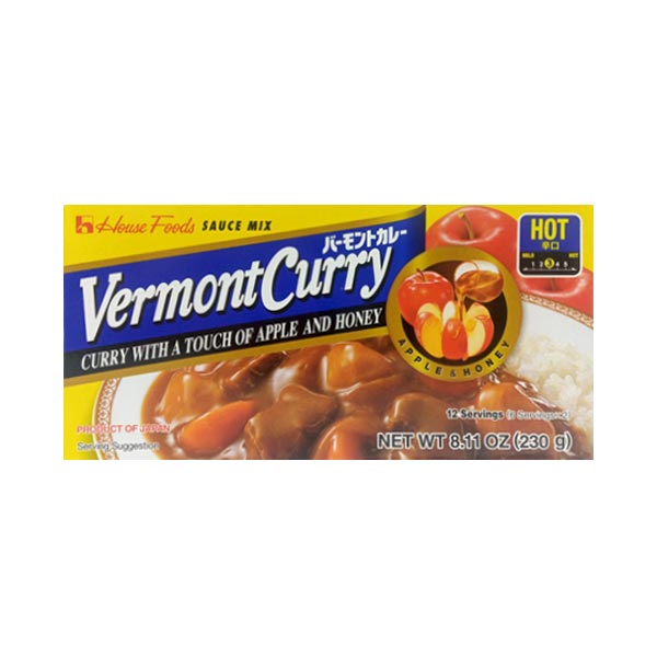 House Foods Vermont Curry Hot 10/230g