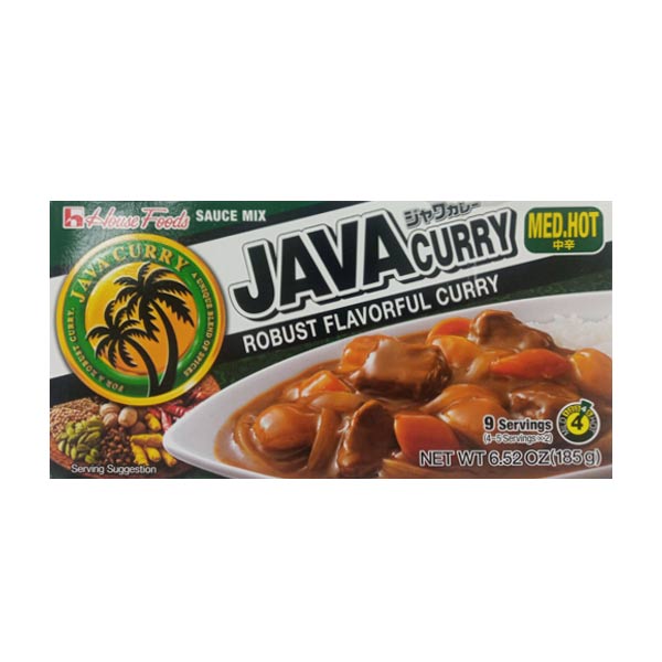 House Foods Java Curry Med Hot 10/185g