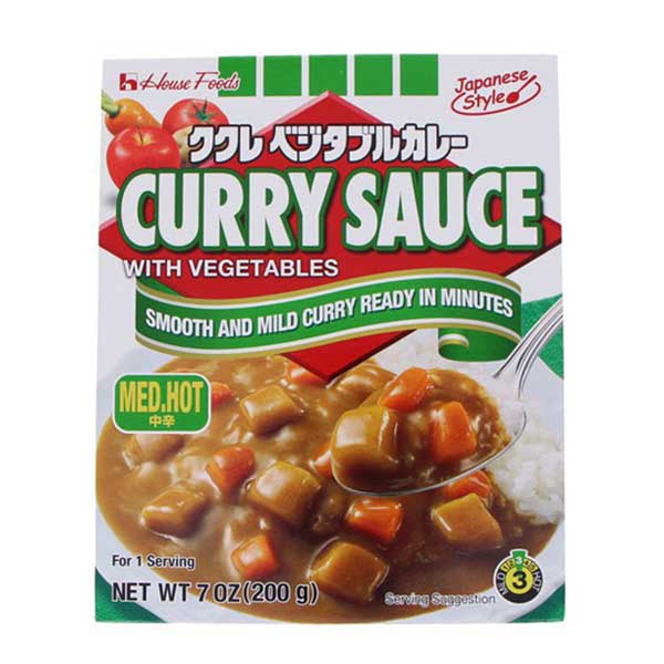 House Foods Kukure Curry Sauce With Veg Med. Hot 10/200g