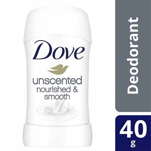 Dove Deodorant Stick Unscented Women 40g