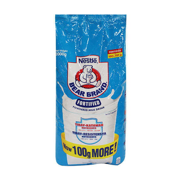 Nestlé Bear Brand Fortified Powdered Milk Drink 2000g