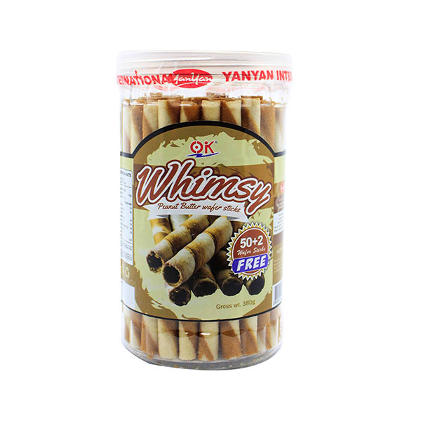 Whimsy Peanut Butter Wafer Sticks 380g