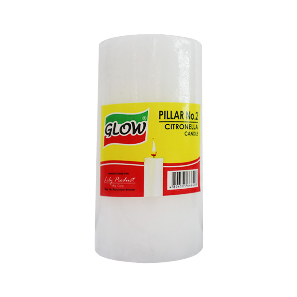Glow Pillar White #2 Citronela 30s