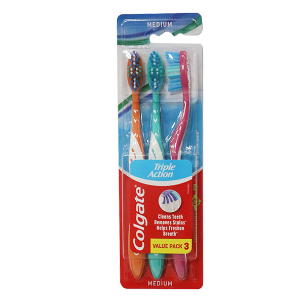 Colgate Toothbrush Triple Action 2Plus1 (Pack of 24)