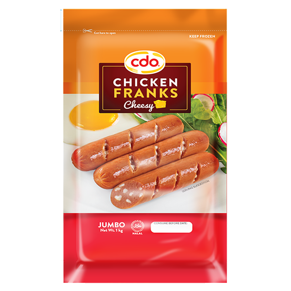 Cdo Cheesy Chicken Franks Jumbo 1Kg