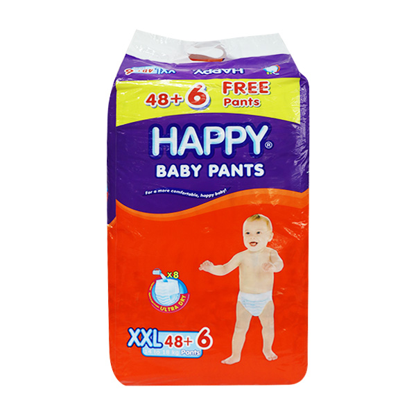 Happy Baby Pants Disposable Baby Diapers XXL 48's