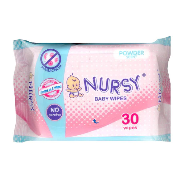 Nursy Baby Wipes Powder Scent 66 Wipes
