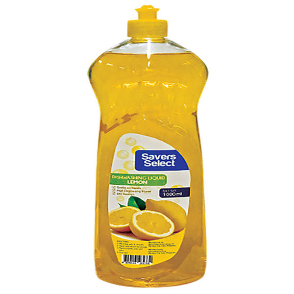 Savers Select Dishwashing Liquid Lemon 1l Savers Select Dishwashing Liquid Lemon 1L