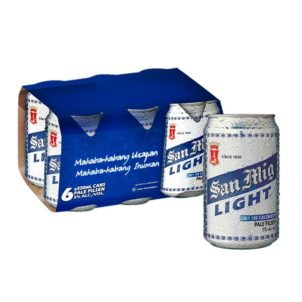 San Miguel Light Beer Can 330ml