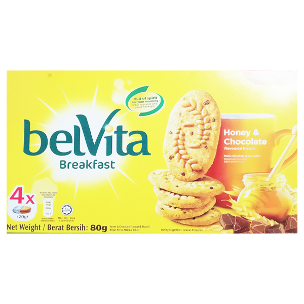 Belvita Honey and Chocolate 80g