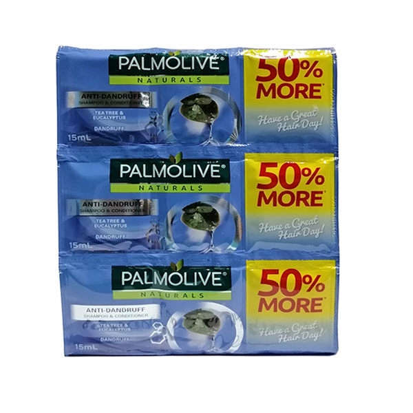Palmolive Naturals Shampoo Anti-Dandruff Triple Chamber 15Ml