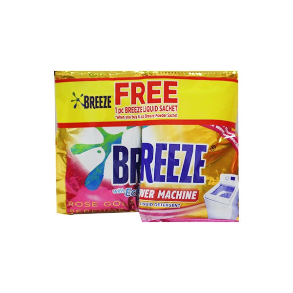 Breeze Powder Detergent with Rose Gold Perfume 66G 6s