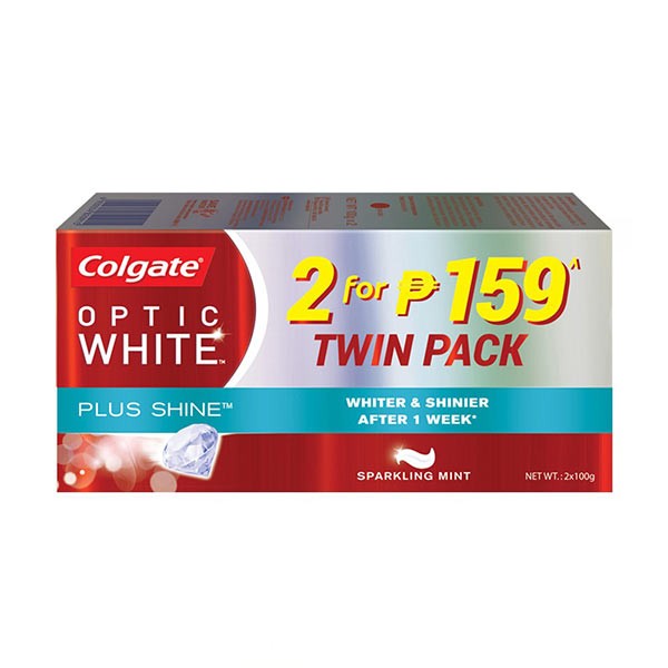Optic White Plus Shine 100g Twin