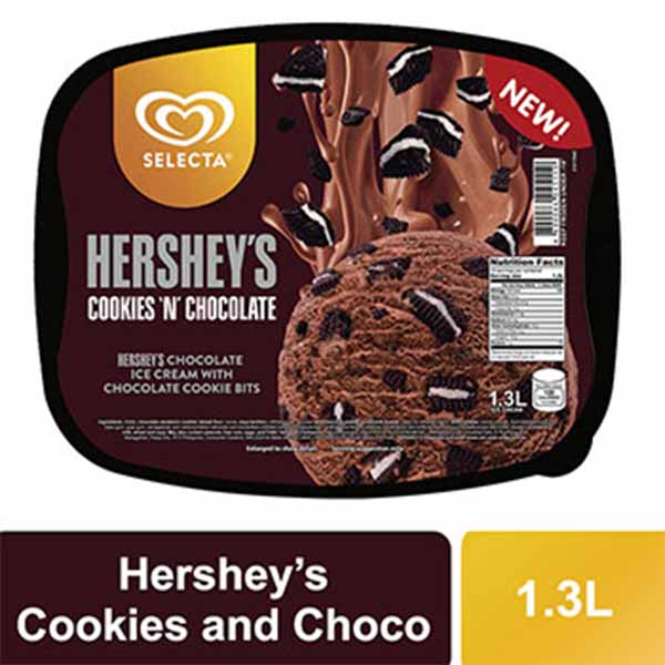 Selecta Ice Cream Hershey’s Cookies & Choco 1.3L