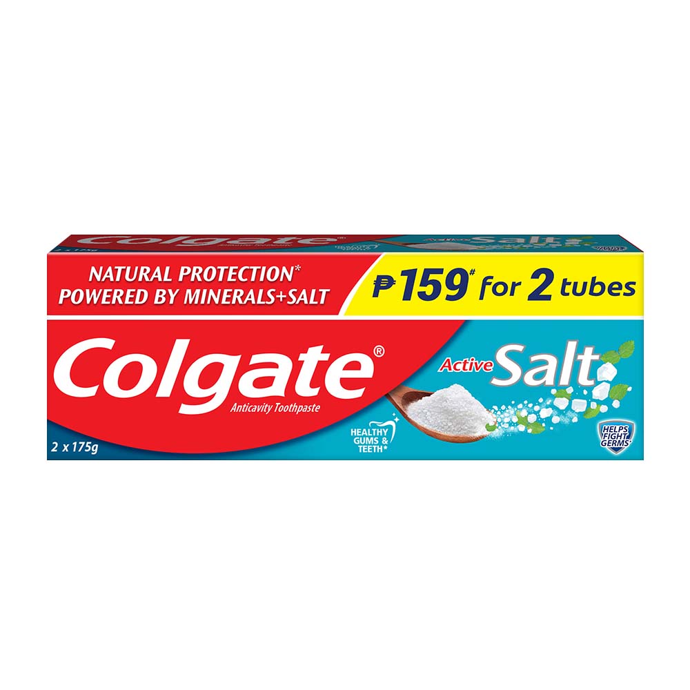 Colgate Toothpaste Active Salt Twinpack 180g