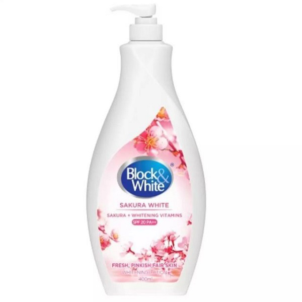Block And White Body Lotion Sakura White 400Ml