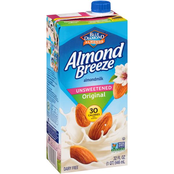 Blue Diamond Almond Breeze Unsweetened Original Almondmilk 946ml