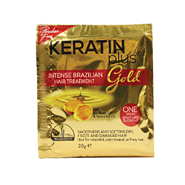 Keratin Plus Gold Intense Brazilian Hair Treatment 20g