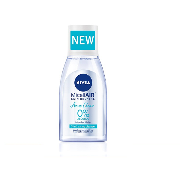 Nivea MicellAIR Acne Clear 0% Alcohol Micellar Water 125ml