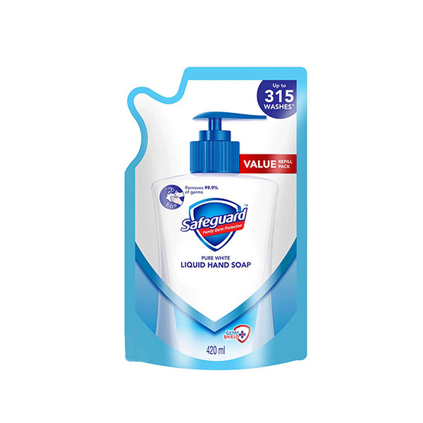 Safeguard White Liquid Hand Soap Refill 420ml