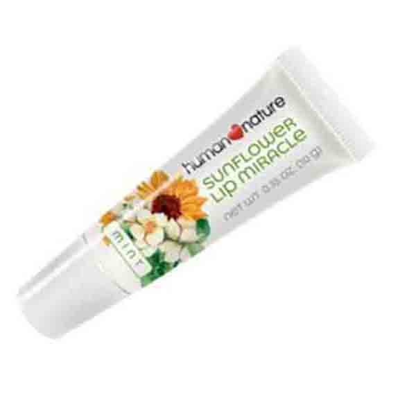 Human Nature Peppermint Sunflower Lip Miracle 10g Human Nature Sunflower Lip Miracle Mint 10G