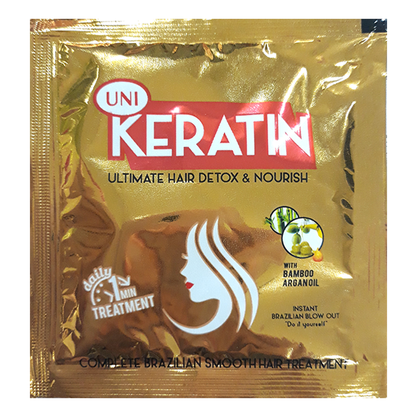 Uni Keratin Hair Treatment Detox And Nourish Sachet 6Pcs 20G