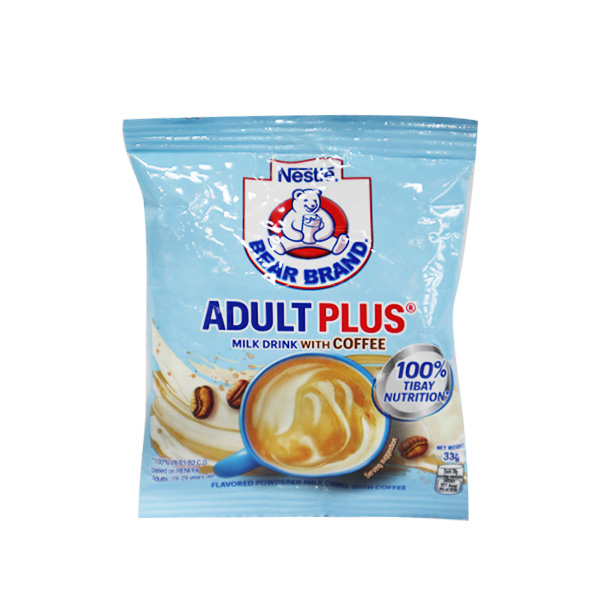 Nestle Bear Brand Adult Plus Milk Drink with Coffee 33g