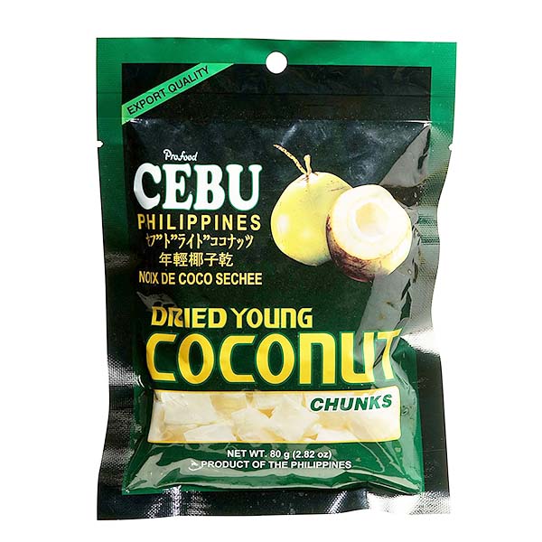 Cebu Dried Young Coconut Chunks 80g