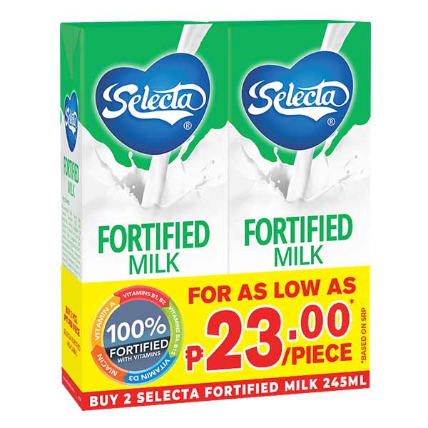Buy 2 Selecta Fortified Filled Milk 245ml