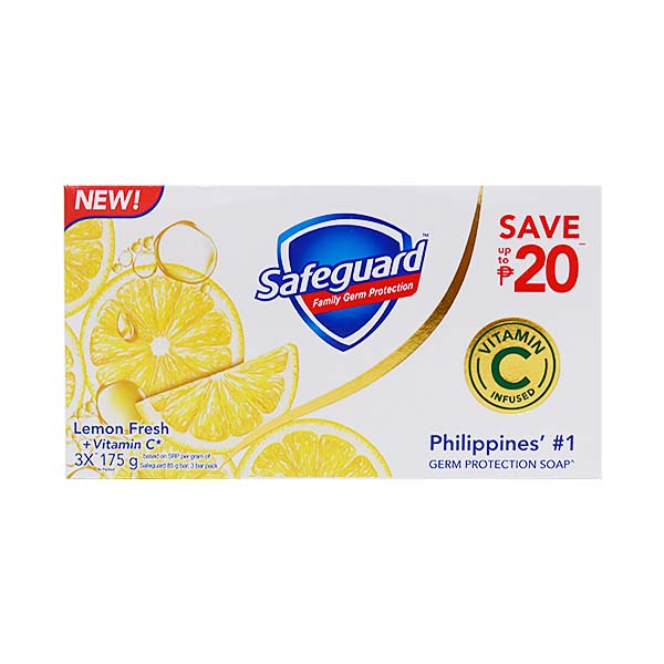 Safeguard Lemon Fresh with Vitamin C 3 x 160g