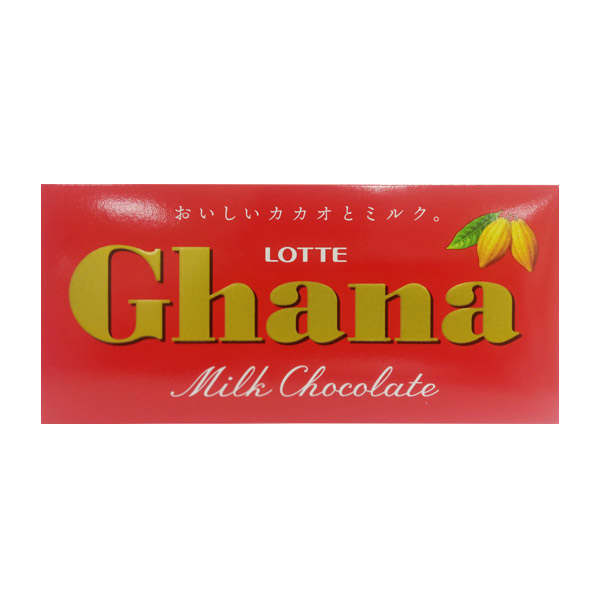 Lotte Ghana Milk Chocolate 120x55g
