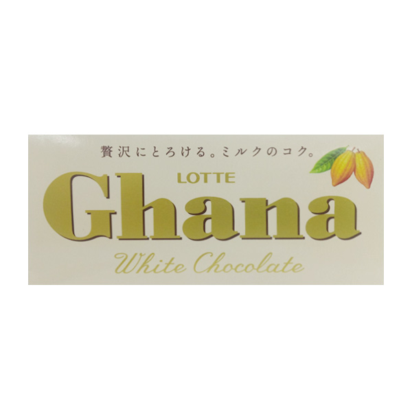 Lotte Ghana White Chocolate 10x50g