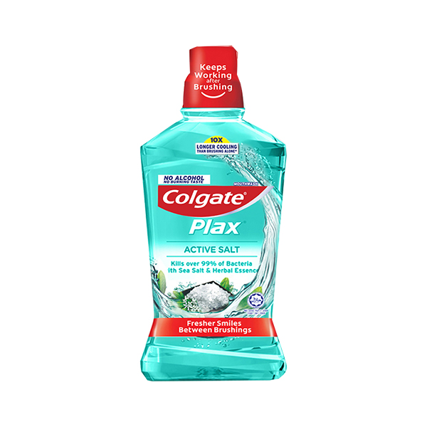 Colgate Plax Active Salt Light Blue Mouthwash 500ml
