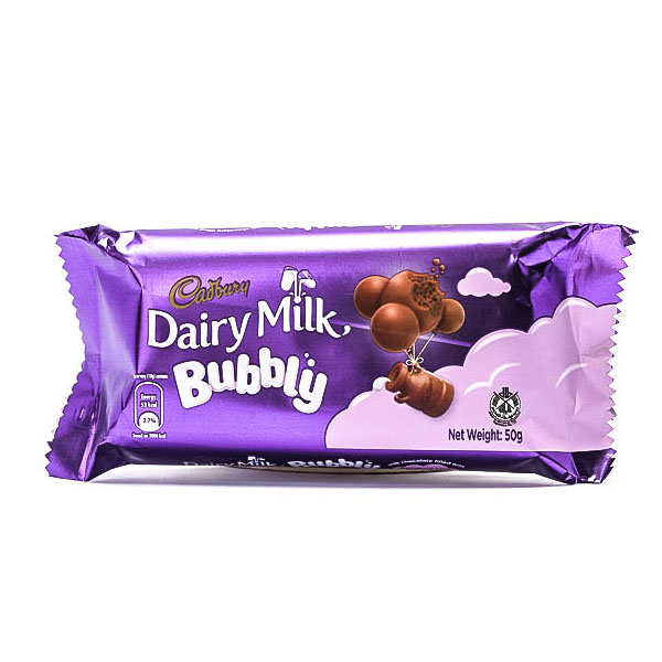 Cadbury Dairy Milk Bubbly 50g