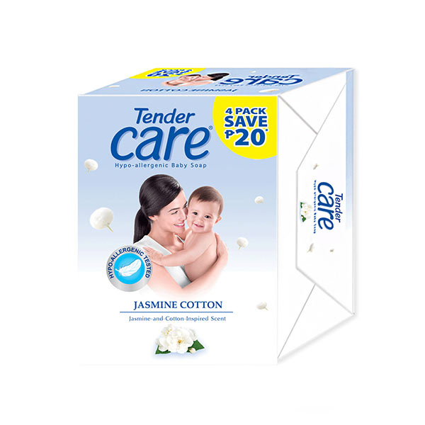 Tender Care Soap Jasmine Cotton 4 Packs 65g
