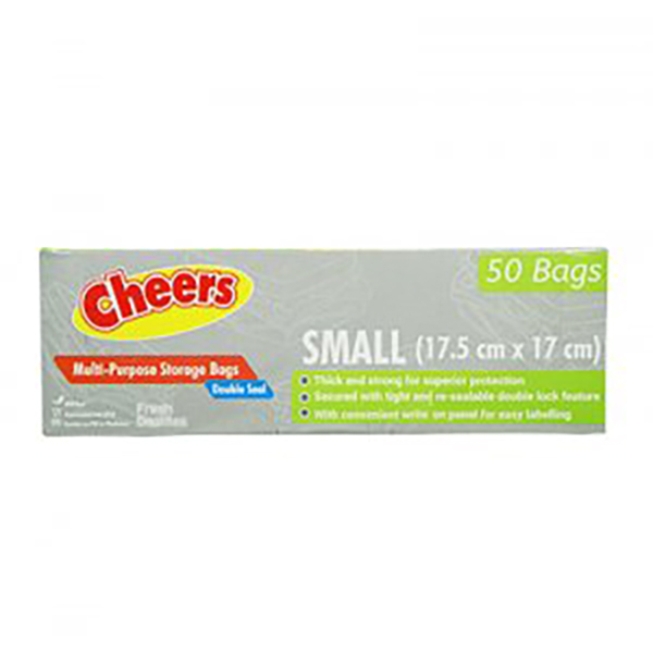 Cheers Zipper Storage Bag Small 17.5x17cm