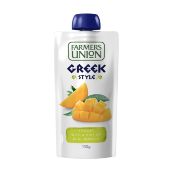 Farmers Union Greek Style Yogurt Mango 130g