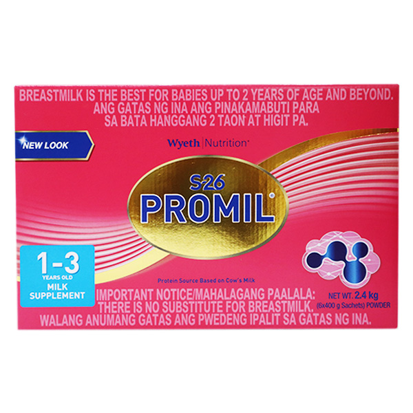 Wyeth S-26 Promil For 1-3 Years Old Milk Supplement 2.4kg