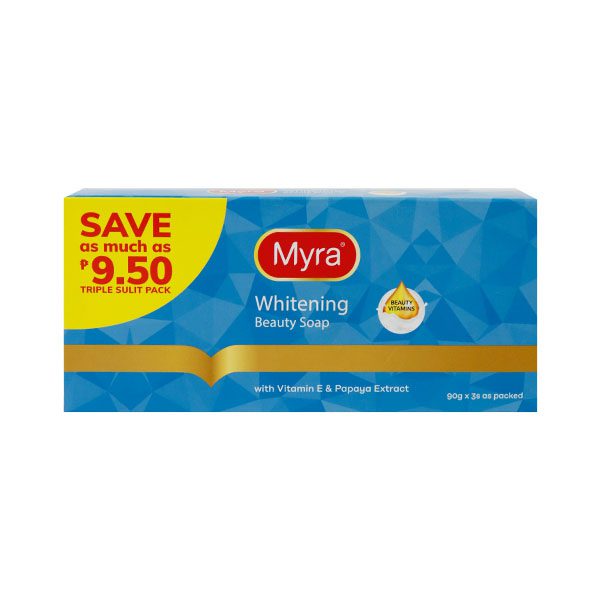Myra Vitawhite Soap By 3' 24/90g