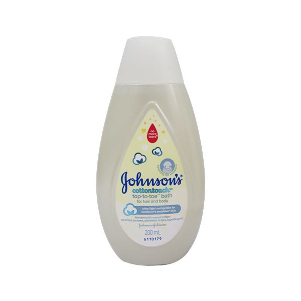 Johnson's Cotton Touch Top To Toe Bath 200ml