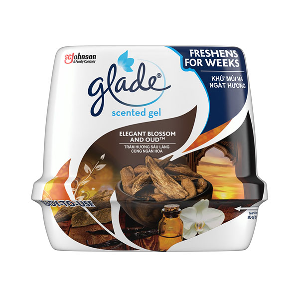 Glade Scented Gel Elegant Blossom & Oud 180g