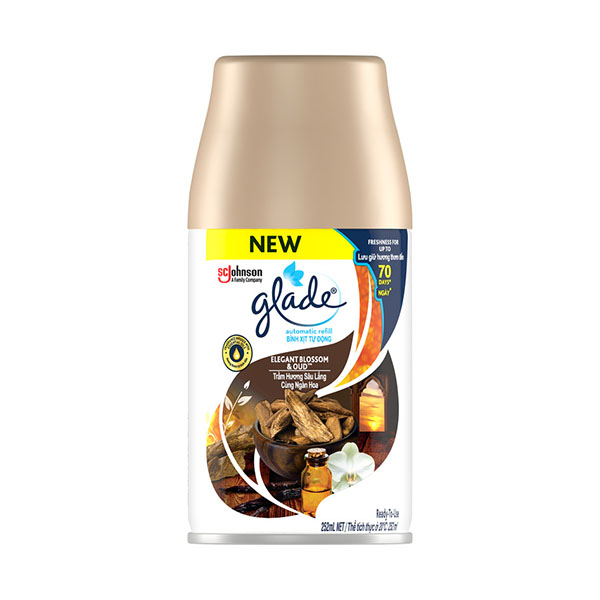 Glade Automatic Spray Refill Elegant Blossom & Oud 252g