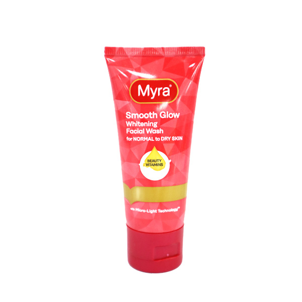 Myra Smooth Glow Whitening Facial Wash for Normal to Dry Skin