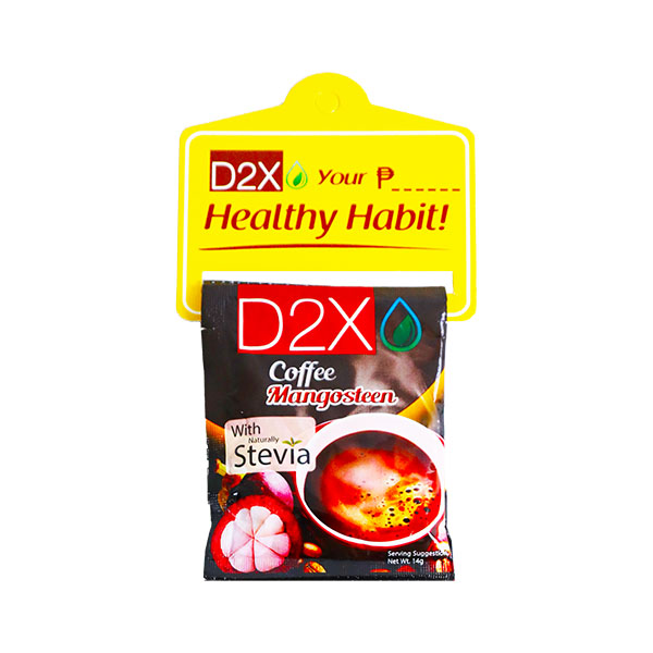 D2X Coffee Mangosteen with Naturally Stevia 14g